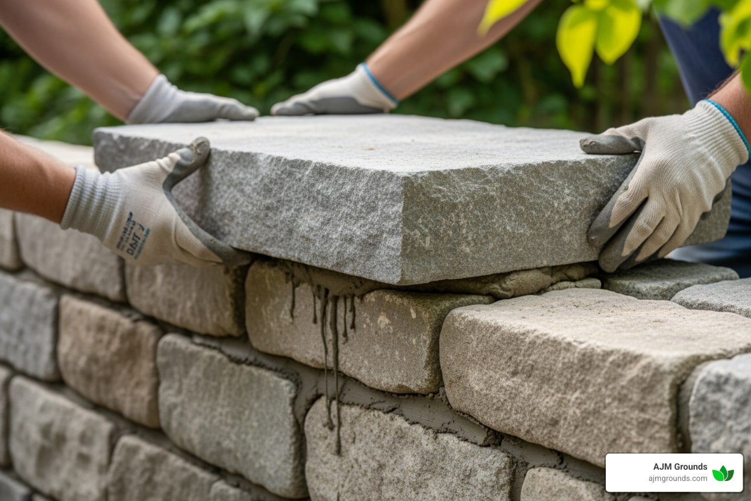 Top It Right: Installing Cap Stone on Retaining Walls